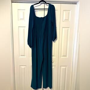 White birch size 2x Hunter green jumpsuit NWOT
